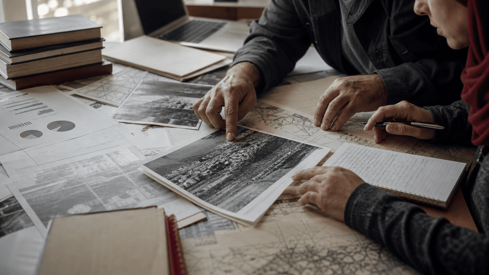Research papers, briefing notes, and editorial planning materials